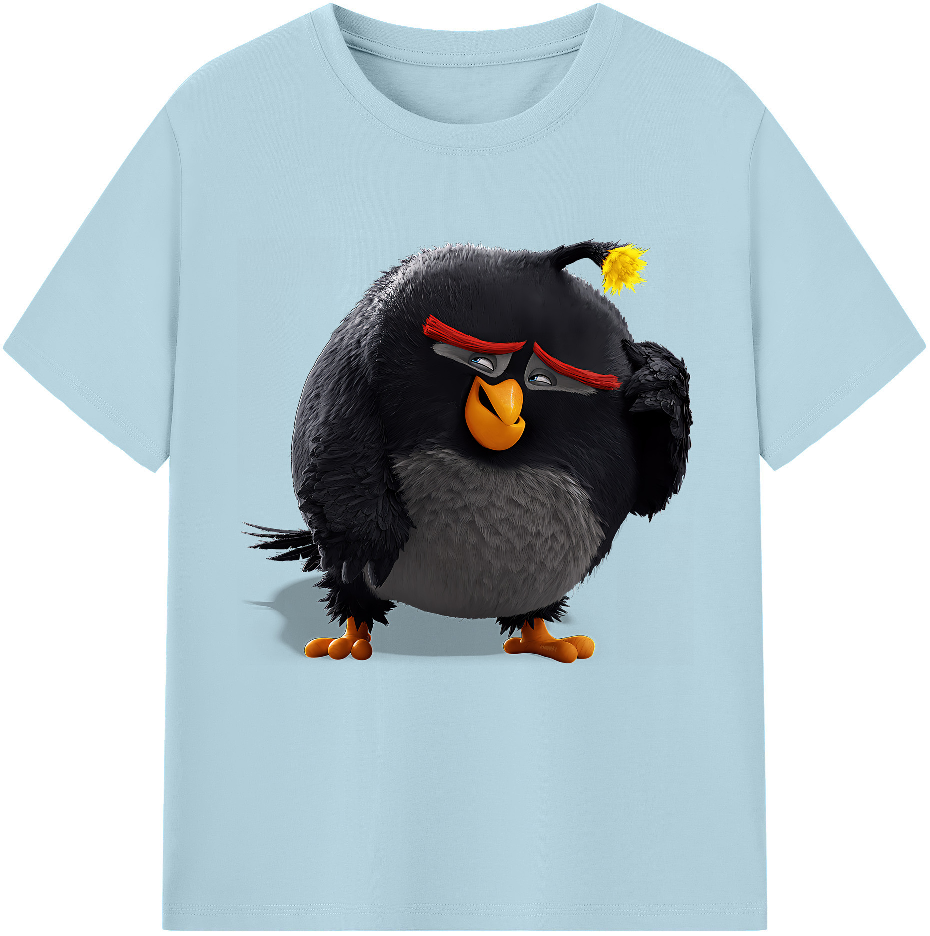 （画像用） Angry Birds アングリーバード 綿100％半袖Tシャツ（フロントプリント）